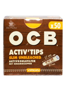  Filtro de Carvão Ativado OCB Slim Unbleached 