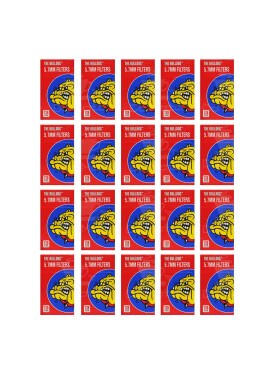 Pacote Filtro The Bulldog Amsterdam 5,7mm - 20 Unidades