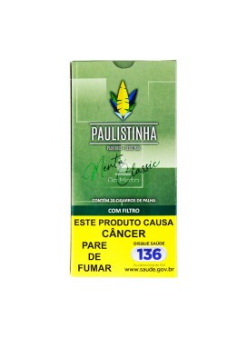 Palheiro Paulistinha Classic Menta c/ Filtro