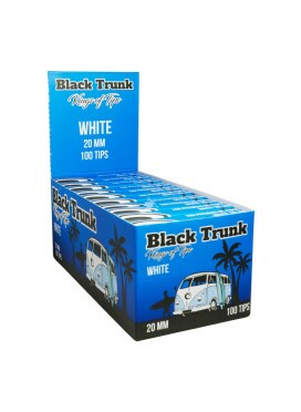 Caixa de Piteira Black Trunk White Tips 20mm