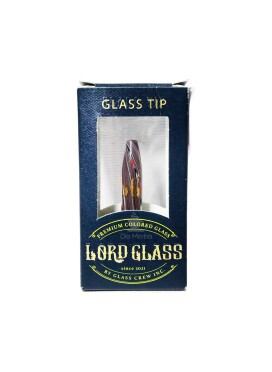 Piteira de Vidro Lord Glass Twister Roxa