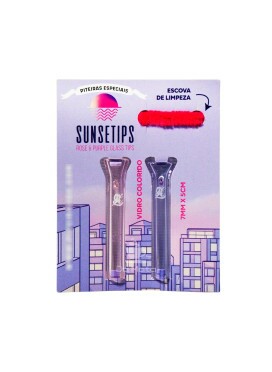 Piteira de Vidro Sunsetips C/ Escova de Limpeza