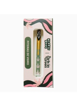 Piteira Hippie Bong Girls in Green Haila Martins 5mm