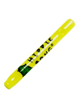 Piteira de Vidro Hippie Bong Yellow 5mm