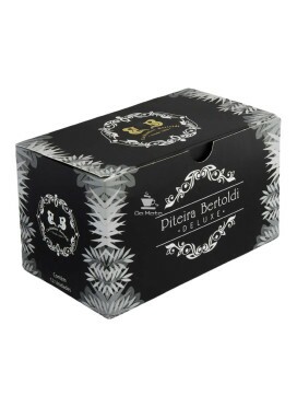 Caixa de Piteira Bertoldi Deluxe Carvão Ativado