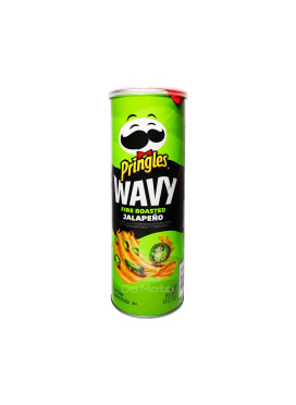 Batata Pringles Importada E.U.A Wavy Fire Roasted Jalapeño 