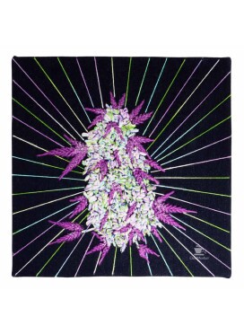 Quadro Bordado Weed Black