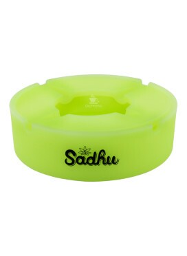 Cinzeiro Silicone Sadhu Grande C/ Tampa Neon
