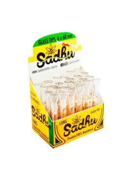 Caixa de Piteira de Vidro longa Sadhu 6mm