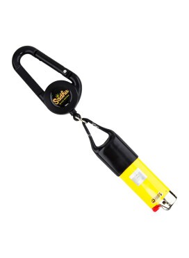 Porta Isqueiro Mosquetão Retrátil Sadhu Médio Black Edition
