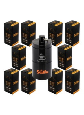 Caixa de Pote Hermético Alumínio Sadhu Black Edition 30ml