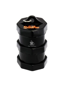 Pote Hermético de Plástico Sadhu Black Edition 50ml