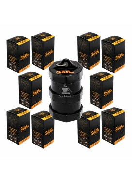 Caixa de Pote Hermético Plástico Sadhu Black Edition 50ml