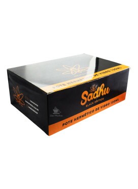 Caixa de Pote Hermético de Vidro UV Sadhu 120ml
