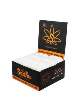 Caixa de Slick de Vidro Sadhu Branco 5ml