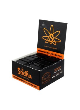 Caixa de Slick de Vidro Sadhu Black 5ml