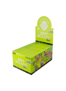 Caixa de Seda Bem Bolado Pop 1 1/4 Large + Tips