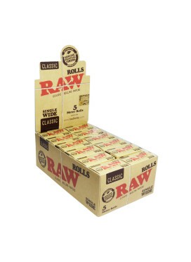 Caixa de Seda de Rolo Raw Rolls Single Wide 