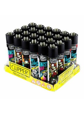 Caixa de Isqueiro Clipper She Skull