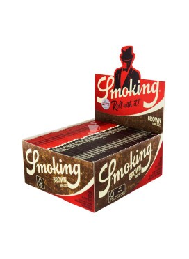 Caixa de Seda Smoking Brown King Size c/50