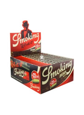 Caixa de Seda Smoking Brown c/ Piteira King Size