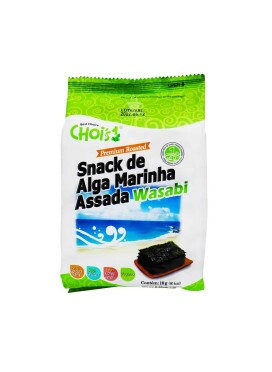 Chois Snack de Alga Marinha Assada  Wasabi