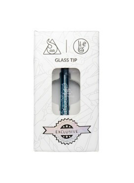 Piteira de Vidro Collab Squadafum e Hippiebong 6mm Azul