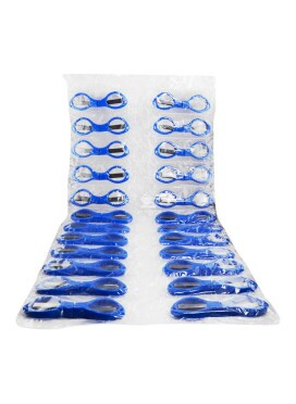 Cartela de Tesoura Dobrável Plástico Azul C/24 