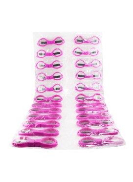 Cartela de Tesoura Dobrável Plástico Rosa C/24 