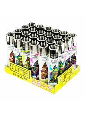 Caixa de Isqueiro Clipper Trippy Leaves