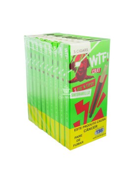 Pacote de Cigarrilha WTF Big'n Tipsy Cray Maça Verde