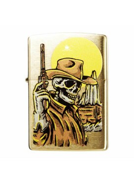 Isqueiro Zippo Cowboy Skull Design 48519