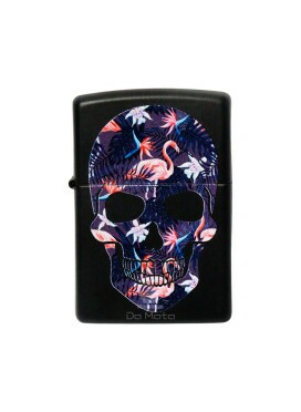 Isqueiro Zippo 49771 Flamingo Skull Design 