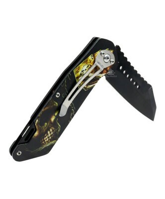 Canivete de Aço Inoxidável Skull