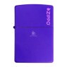 Isqueiro Zippo Navy Matte Roxo de frente tabacaria da mata