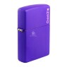 Isqueiro Zippo Navy Matte Roxo de lado tabacaria da mata