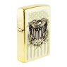 Isqueiro Zippo American Eagle Design 46230 de lado tabacaria da mata