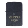 Isqueiro Zippo Black Crackle Design 46567 de frente tabacaria da mata