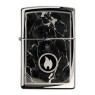 Isqueiro Zippo Marble Flame Design 46571 de frente tabacaria da mata