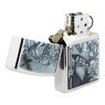 Isqueiro Zippo Mystical Beings Design 46579 de lado aberto tabacaria da mata
