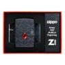 Isqueiro Zippo Diamond Pattern 46756 de frente  na embalagem tabacaria da mata