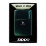 Isqueiro Zippo 49146ZL Verde Gradient de frente na caixinha tabacaria da mata