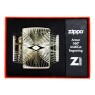Isqueiro Zippo Lighter Armor® Pattern Design 49291 de frente na embalagem tabacaria da mata