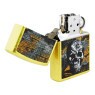 Isqueiro Zippo Floral Skull Design 46577 de lado aberto tabacaria da mata