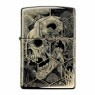 Isqueiro Zippo Trippy Skull Design 46425 de frente tabacaria da mata