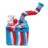 bong de silicone cubo visão lateral