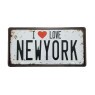 Placa Decorativa I Love New York