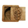 Case 420 Wood Fire Caveira Mexicana meio aberta