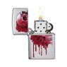 Isqueiro Zippo 49603 Skull Blood Design Aberto