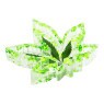 Cinzeiro de Folha Fluorescente Glitter de lado